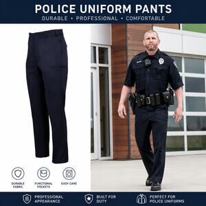 Flying Cross Core Flex Pants Men's Size 38R 6-Pockets Black $114 NWT Career Work